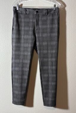 Mauvais Men's Size 32 Gray Plaid Slim Fit Tapered Stretch Trouser Chino Pants